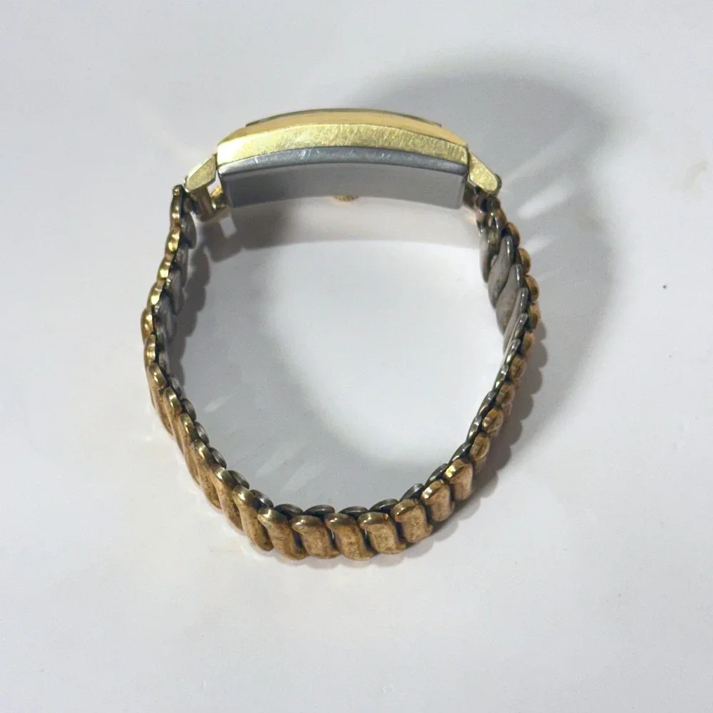 Vintage Bulova Sutton Art Deco 21 Jewels Watch Gold Tone Expansion Restoration
